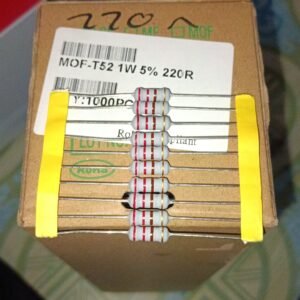 7594 resistor carbon film 1 watt 1watt 220r 220ohm taiwan 5persen