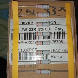7603 resistor carbon film 2 watt 2watt 33r 33ohm taiwan 5persen