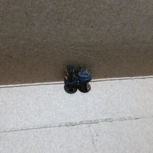 7619 plastik plastic dudukan lampu pilot lamp besi nickel