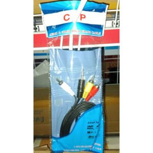 7676 kabel cable audio video rca 3-1 3 ke 1 3.5mm 3,5mm 1.5meter 1,5meter