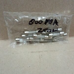 7701 sekering sekrng fuse 800ma 0.8a 0,8a 5x20 kaca