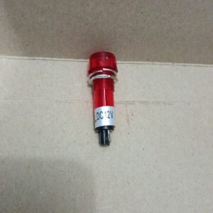 7713 lampu pilot indikator indicator lamp plastik merah 12v 12vdc dc12v