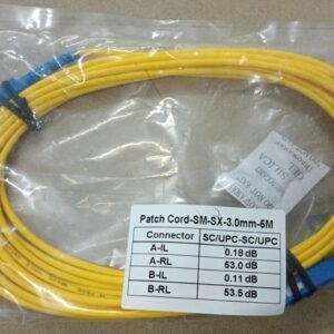7743 kabel cable fiber optic patch cord-sm-sx-3.0mm-5m sc/upc-sc/upc
