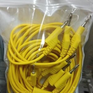 7776 kabel jumper cable banana to banana anti kesetrum kuning