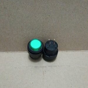 7807 saklar sakelar switch swit push on klakson 4pin lampu led 3v hijau