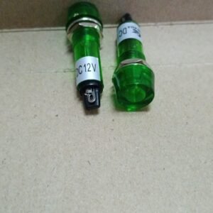 7286 pilot lamp lampu 12 volt indikator indicator 12v plastik 10mm hijau