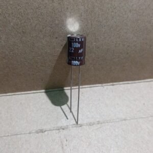 7289 kapasitor elco 22uf 22 uf 100v 100volt 100 volt nippon chemicon