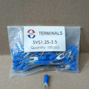 9711 skun schoon sepatu kabel y u garpu 3mm 3 mm kabel 1.25mm svs1.25-3.5 biru blue