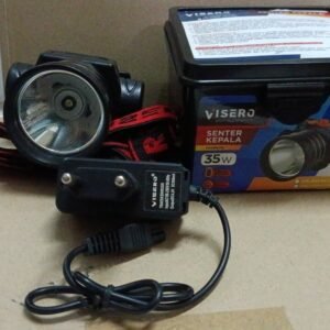 7138 senter kepala visero cash cas rechargeable vhl-2135aw putih