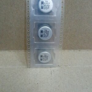 7050 kapasitor elco smd tempel mini 470uf 470 uf 35v 35volt 35 volt