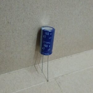 7075 capacitor elco 47uf 47 uf 160v 160volt 160 volt nippon chemicon