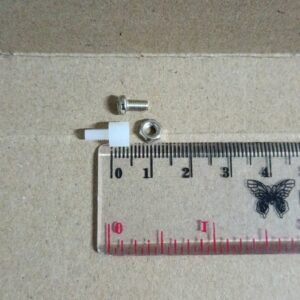 9773 spacer spaser kaki pcb plastik plastic plus mur baut besi 1/2 0,5 0,5 cm
