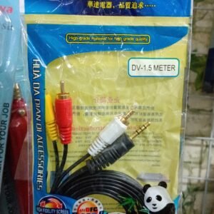 9801 kabel audio video av mini stereo uax 3 garis ke rca merah kuning putih 1.5m 1.5meter 1.5 meter