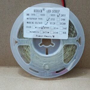 9805 lampu led strip 12v 12volt 12 volt ip33 ip 33 dc 12v dc green hijau 5meter 5m 5 meter 6watt/m
