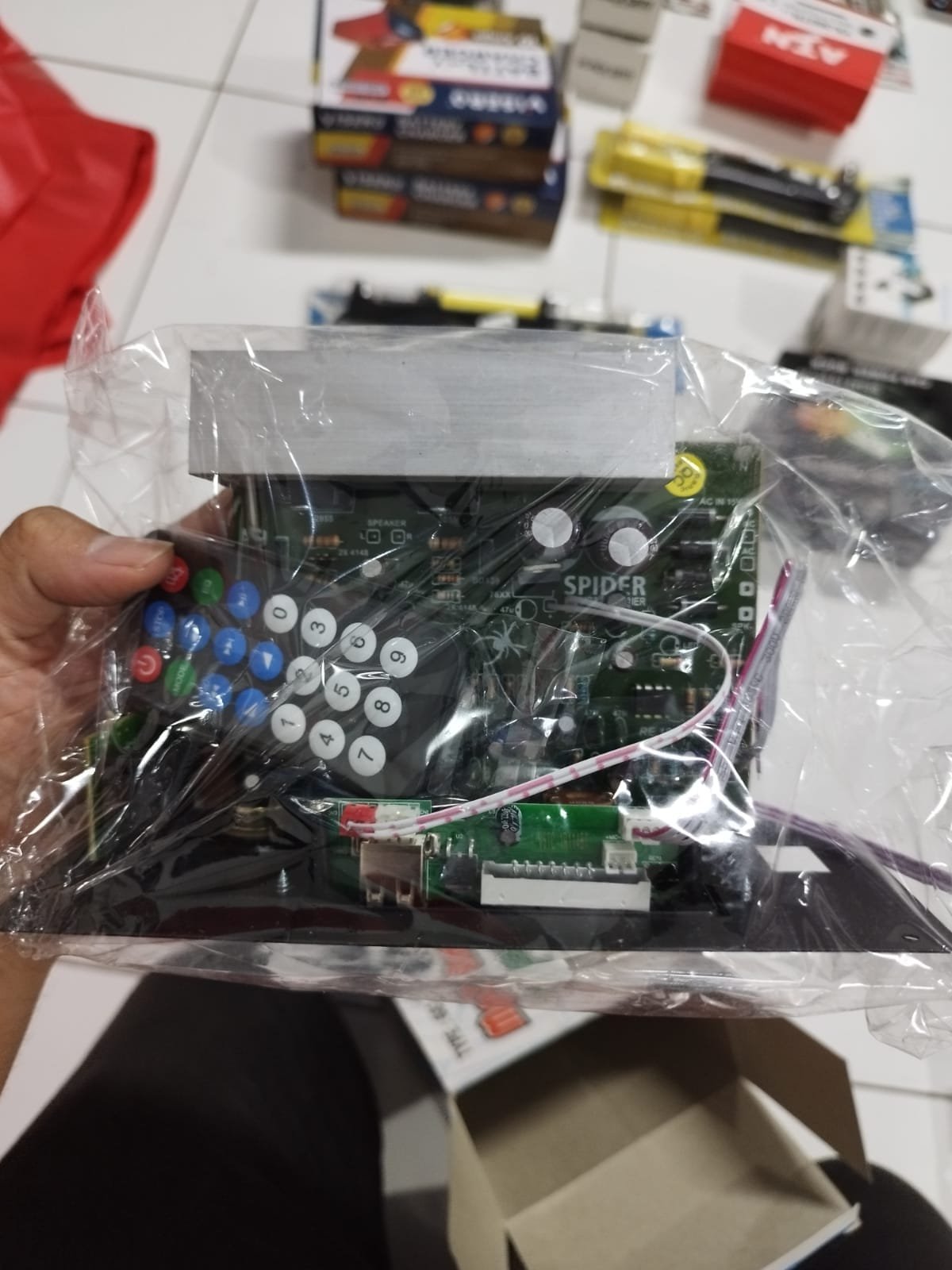 pcmc0025 kit modul module kit amplifier aktif active plusb mp3 multimedia plus subwoofer subwofer plus pre amp mic microphone input - Gambar 3