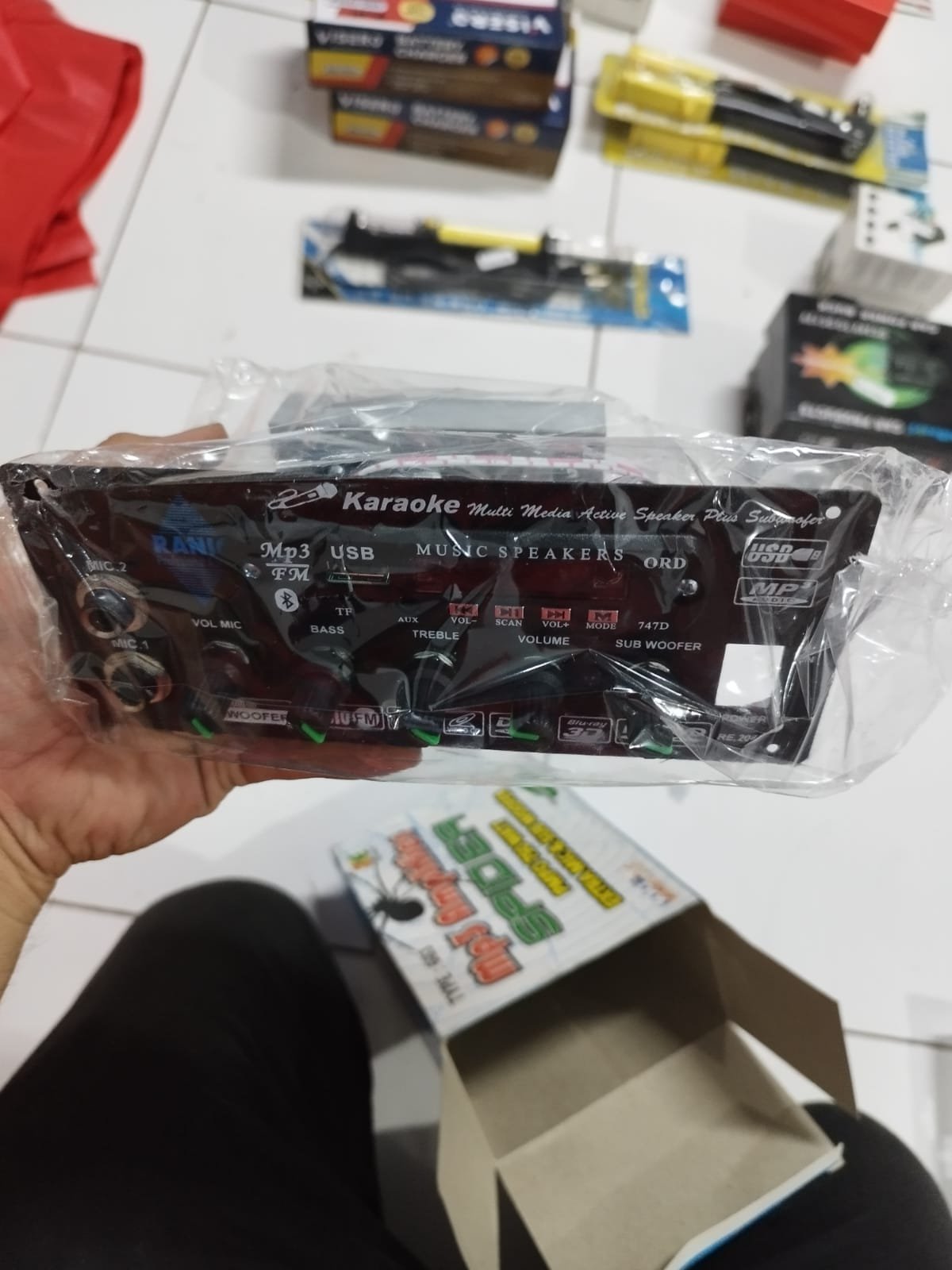 pcmc0025 kit modul module kit amplifier aktif active plusb mp3 multimedia plus subwoofer subwofer plus pre amp mic microphone input - Gambar 4