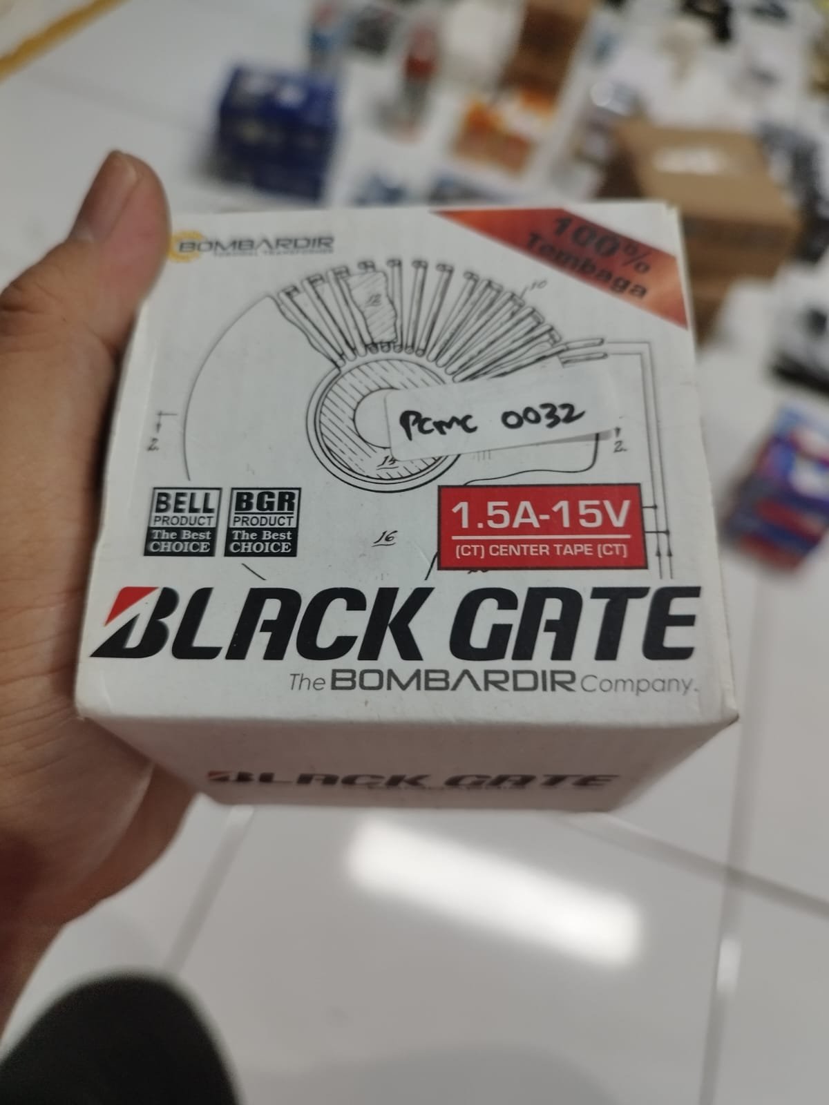 pcmc0032 travo travo donat toroid toroidal toroit pre amp echo bgr bogor balckgate black gate 15v 15volt 15 volt ct 1.5a 1a 1.5ampere 1ampere 1 1.5 ampere bell bombardier
