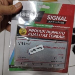 pcmc0056 splitter spliter cabang plus penguat sinyal signal 4chennel 4chenel 4w 4way 4 chennel chanel way visero 40db 40 db