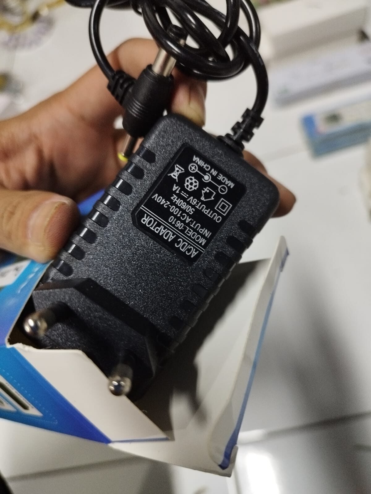 pcmc0062 adaptor adapter power supply suply psu charger timbangan digital mobil mobilan motor motoran mainan 6v 6volt 6 volt 1a 1ampere 1 ampere - Gambar 2