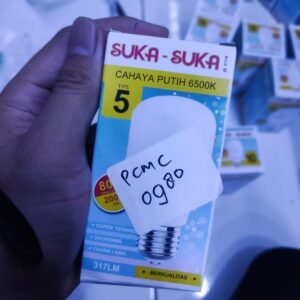 pcmc0980 lampu murah suka suka suka-suka cool daylight capsul super terang 5w 5watt 5 watt